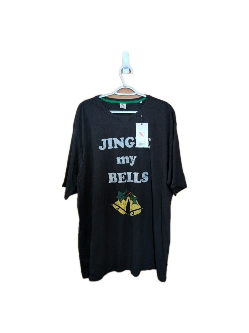 Jacks Sportswear INTL Shirt Mens 3XL Navy Short Sleeve Graphic Tee Christmas NWT